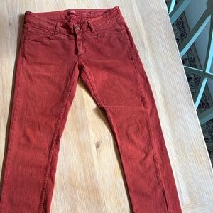 Closed Rust Skinny Jeans, Made in Italy, stretchy and soft denim, Fall colors